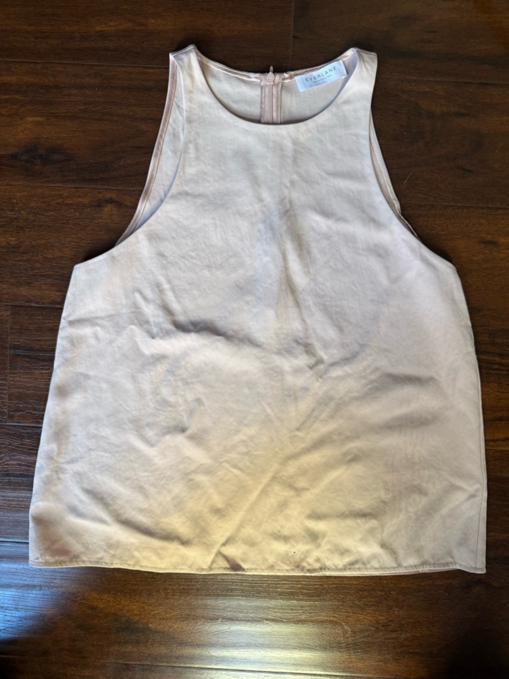 Everlane pale pink high-neck tank size 8